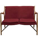 Makeshift Upholstered Fabric Loveseat